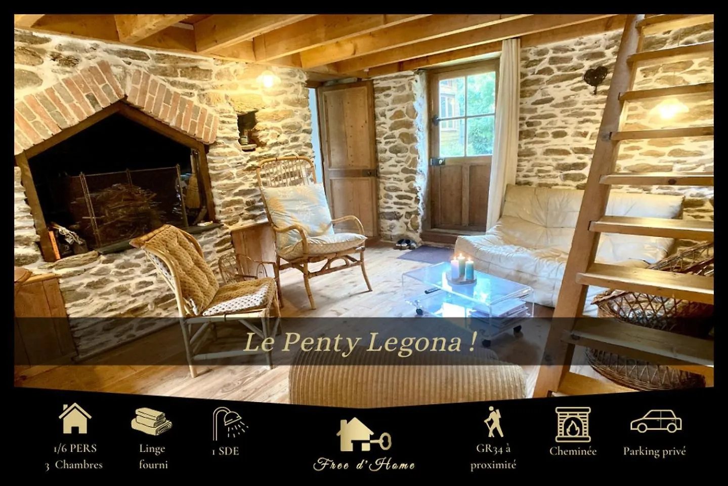 Penty Legona, Authentique Et Chaleureux, 2-6 Pers location